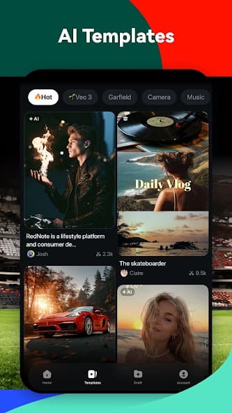 Filmora AI auto cut screenshot